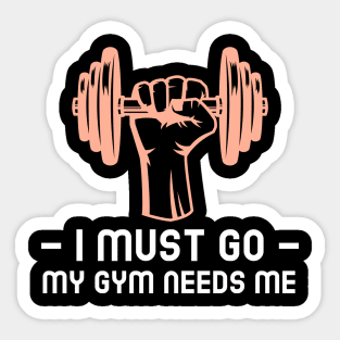 Funny gym gift Sticker